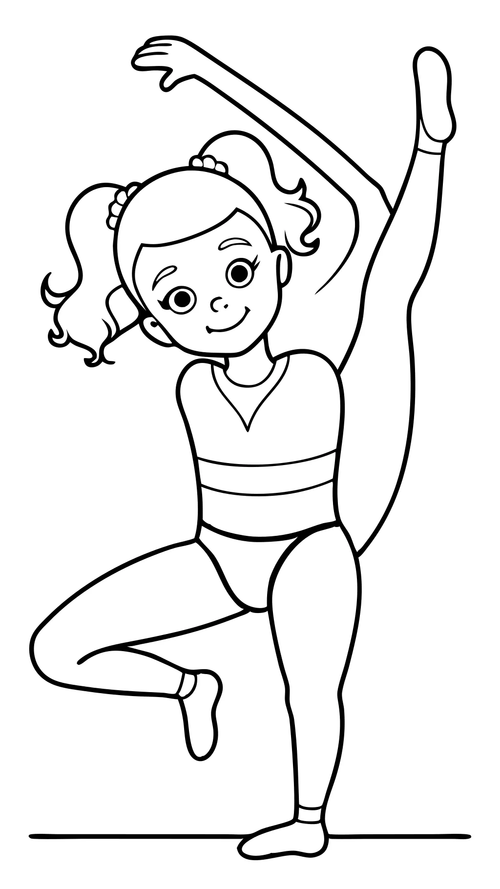 printable coloring pages gymnastics